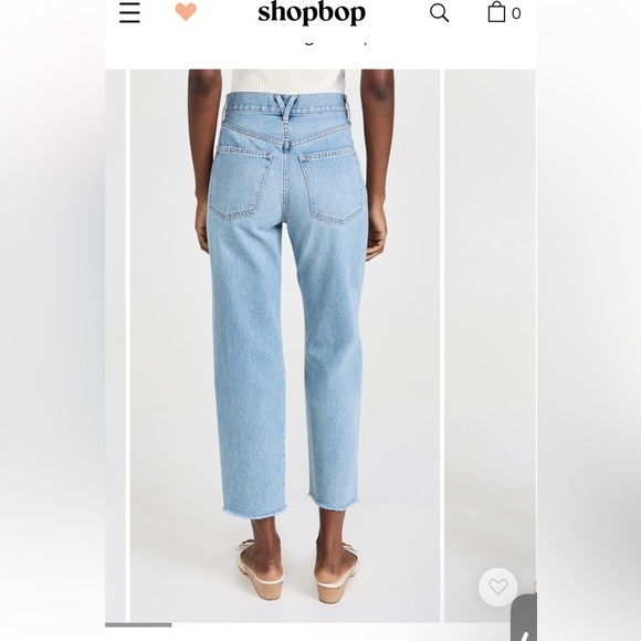 NEW Veronica Beard Blake Crop Classic Ripped High Waist Straight Leg Jeans sz 26 - Picture 4 of 8